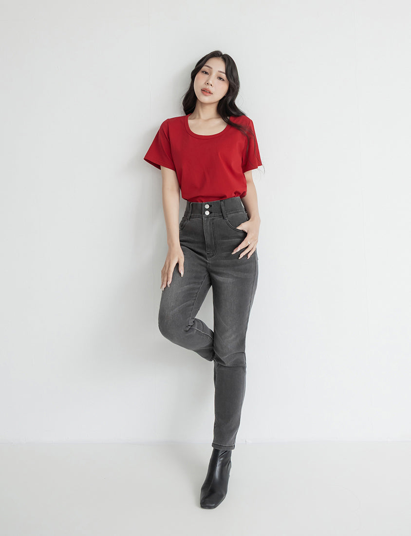 Push-Up High Waist Tummy-Control Plus Size Jeans