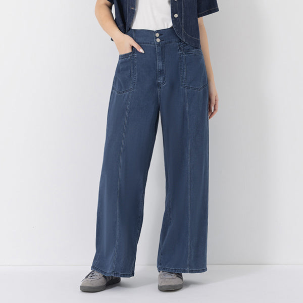 Lightweight Cloud Denim Zero-Restriction Plus Size Jeans (Long)