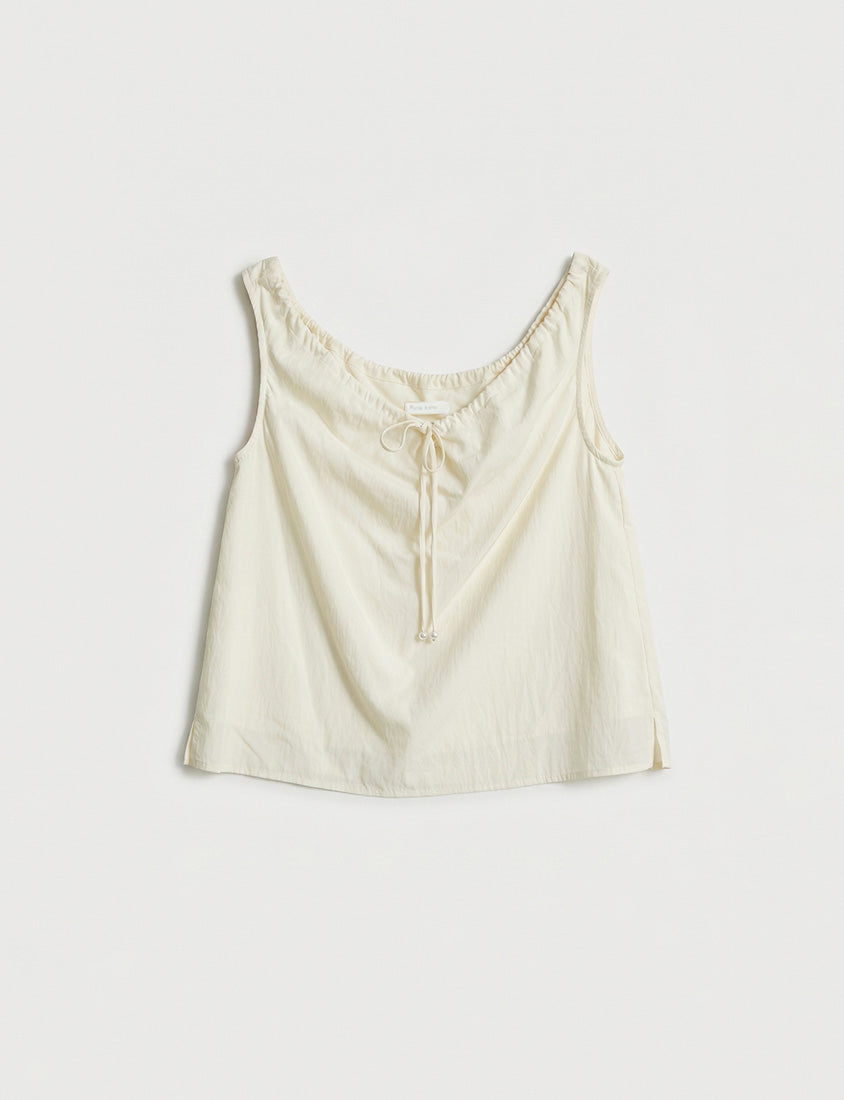 Cooling Drawstring Sleeveless Plus Size Top
