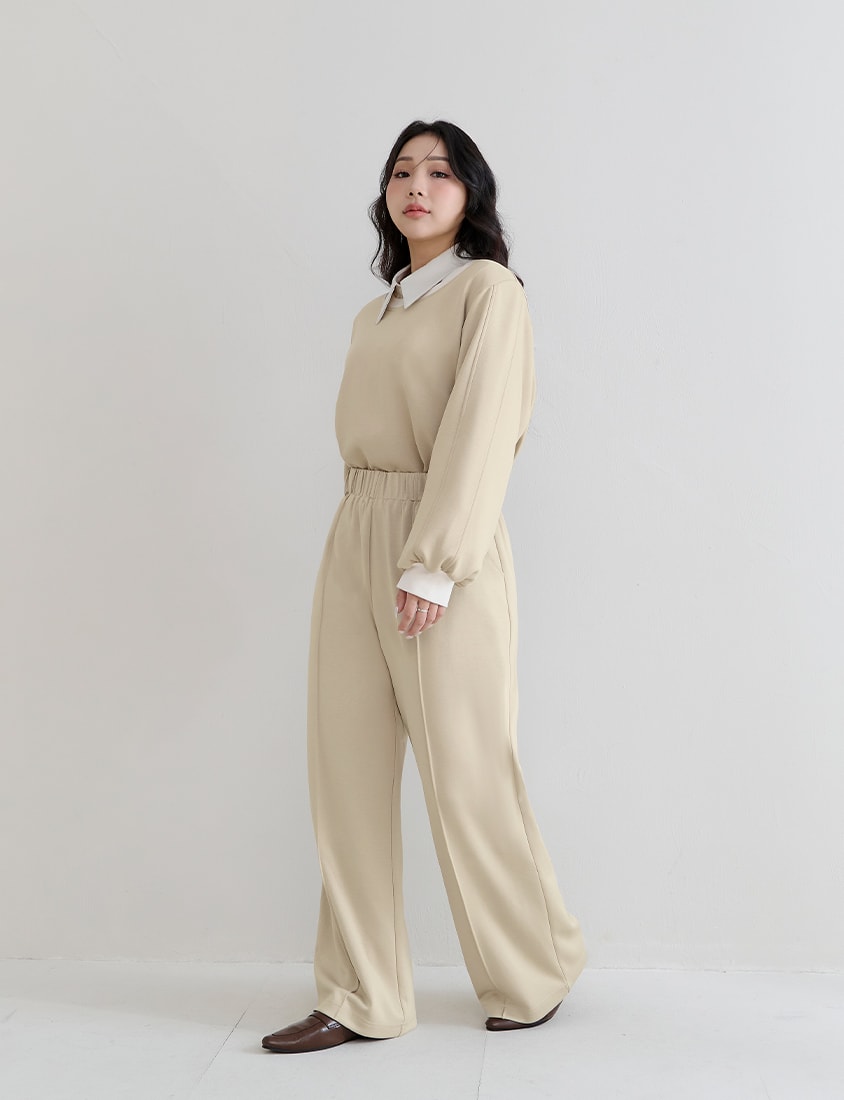 Slimming Cloud Cotton High Waist Plus Size Wide Leg Pants