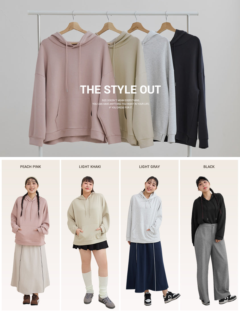 Sand Washed Cloud Cotton Oversize Plus Size Hoodie (Unisex)