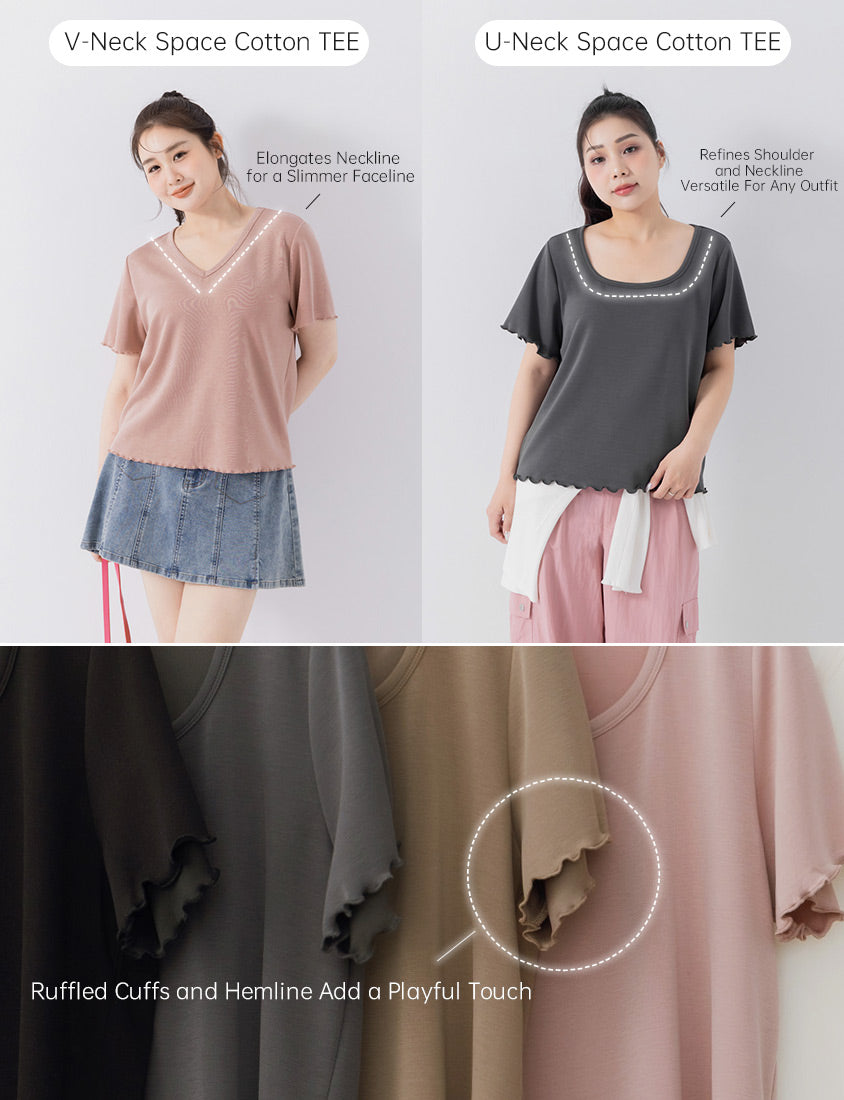 COOL PRO+ Ultra-Light Space Cotton Plus Size Tee