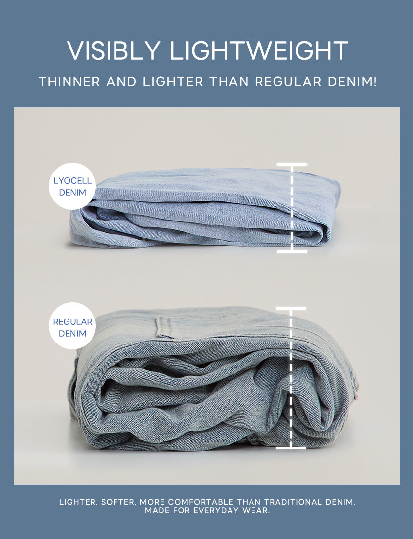 Lyocell Cooling Boyfriend Plus Size Denim Shorts