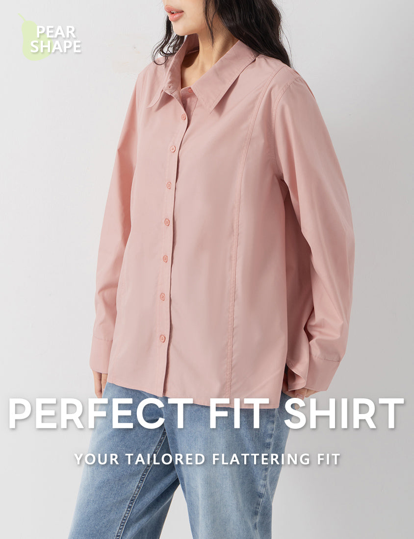 Pear-Shaped Friendly! Perfect Fit Seamed Versatile Plus Size Shirt