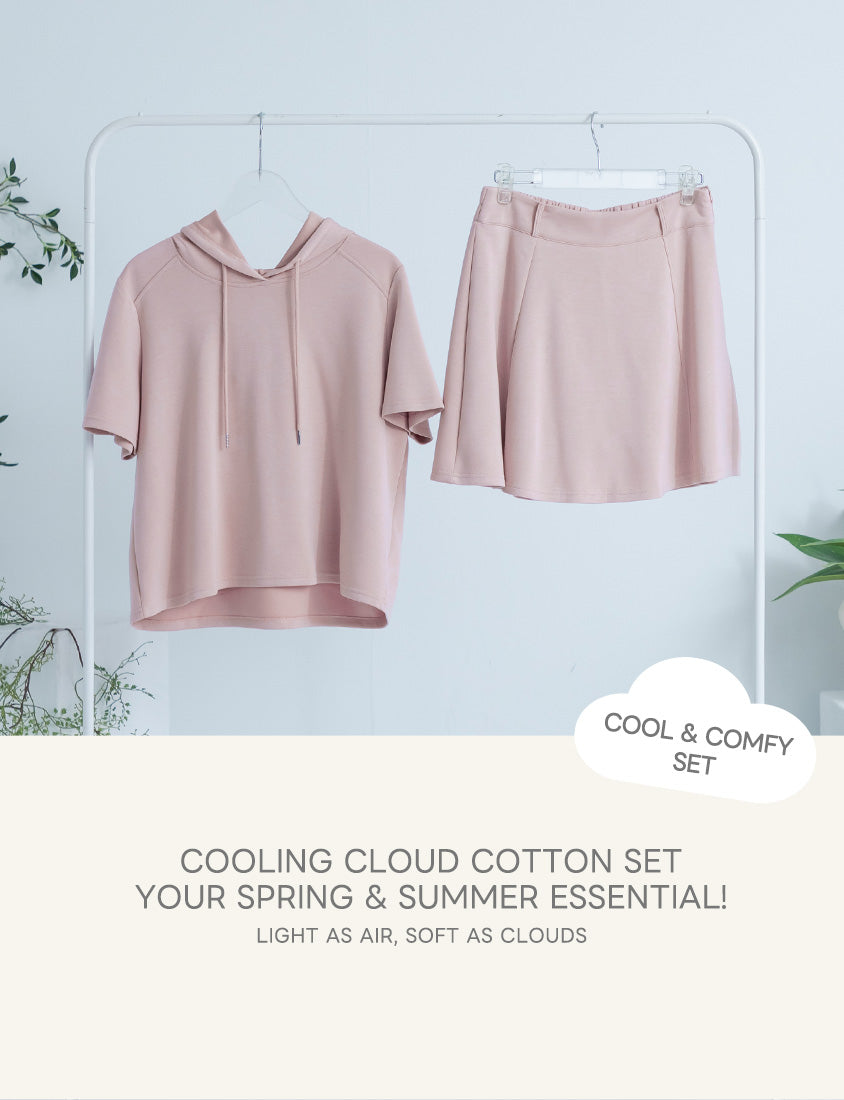 Skin-friendly Sand-Washed Cloud Cotton Plus Size Lounge Set