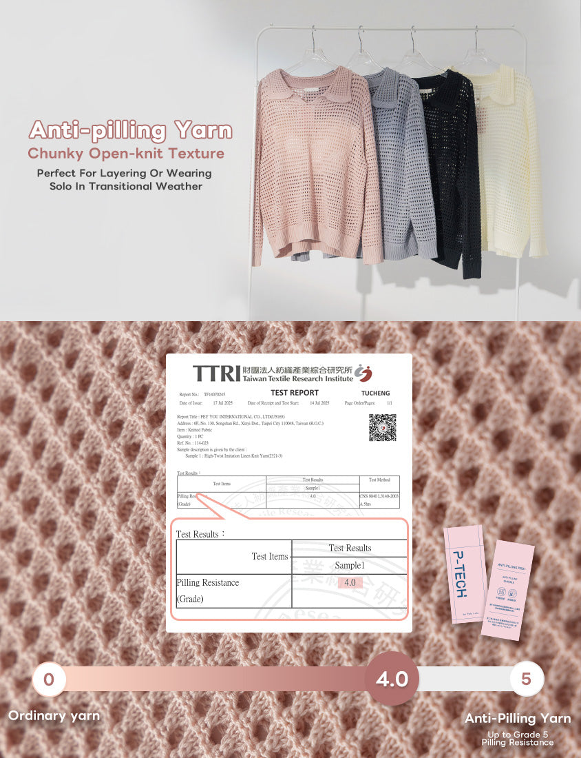 Anti-Pilling Cutout Hollow Collar Plus Size Knit Top
