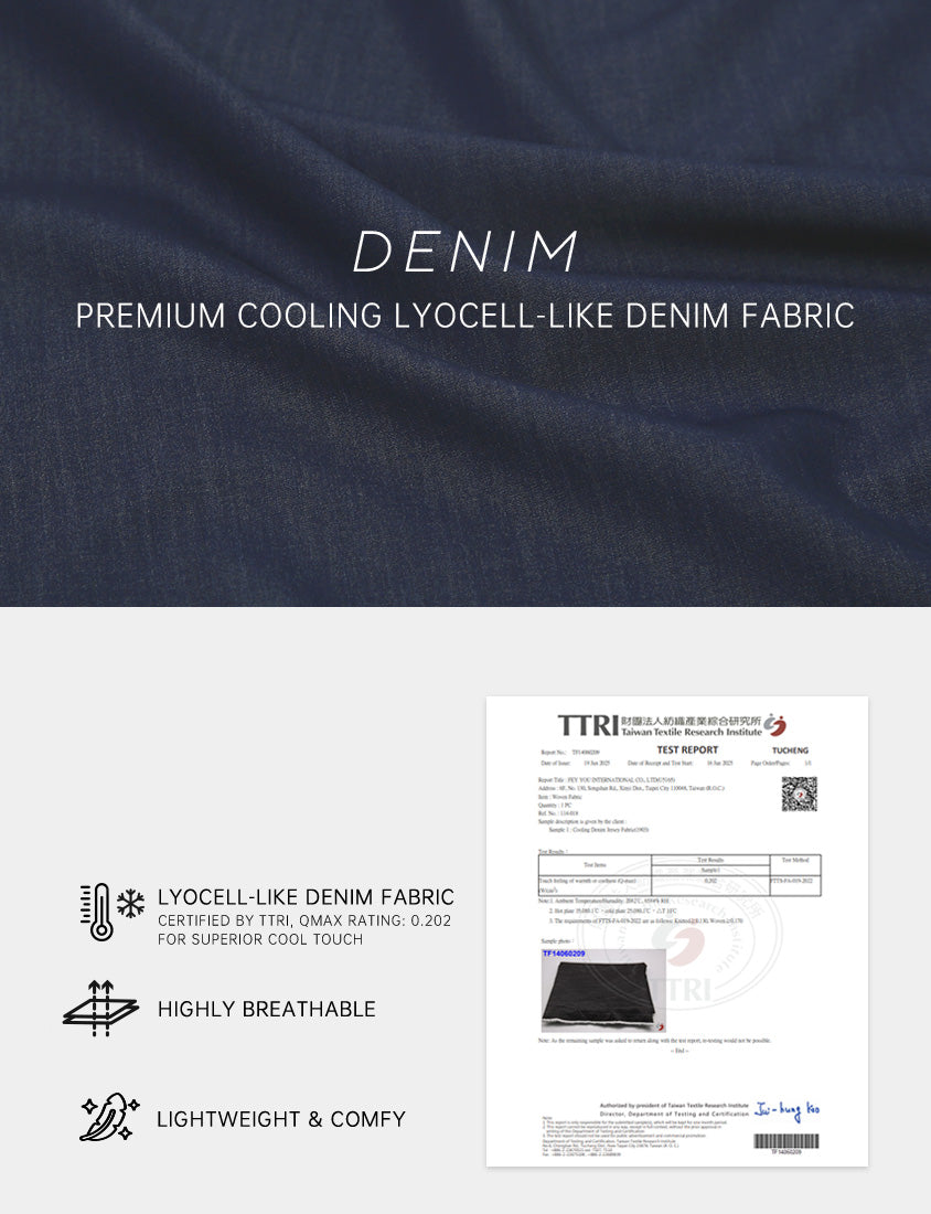 MORE U COOL PRO+ Silky Denim-Look Plus Size Wide Leg Pants