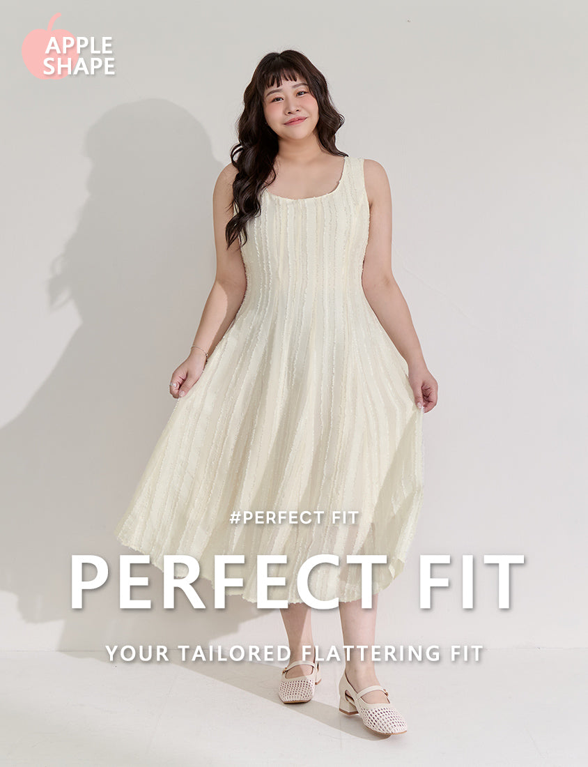 Apple-Shaped Friendly! Perfect Fit Jacquard Elegant Plus Size Maxi Dress