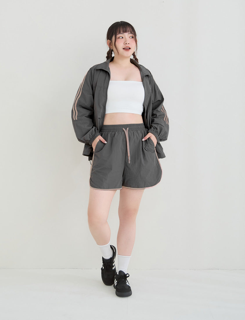 Instant Icy Cooling Contrast Sport Plus Size Jacket