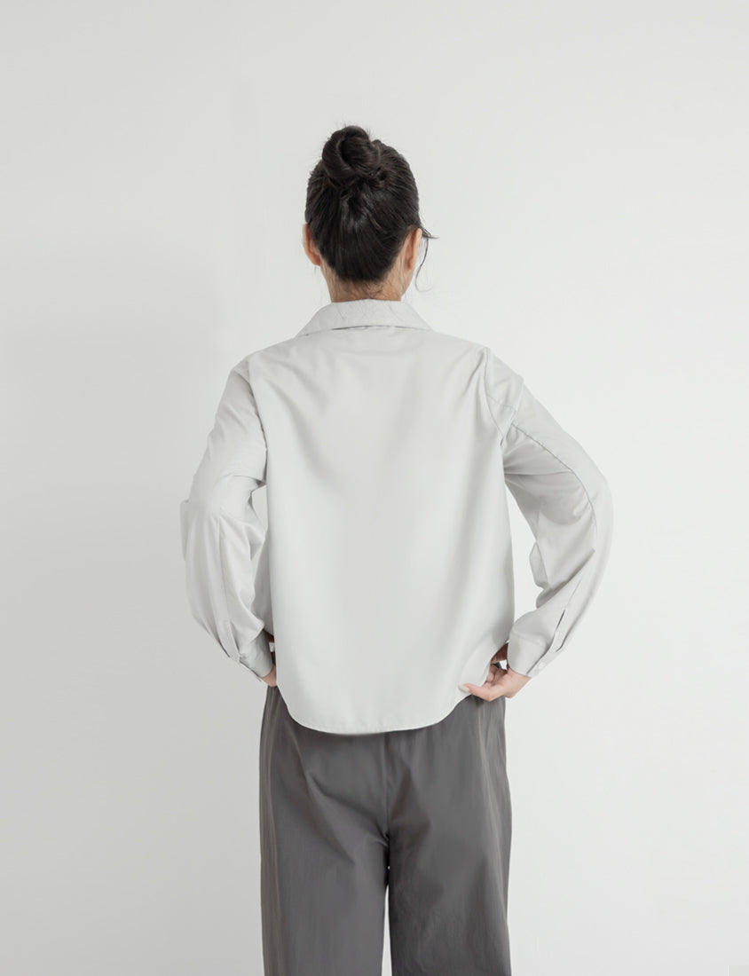 Instant Icy Cooling Cropped Sun Protection Plus Size Shirt