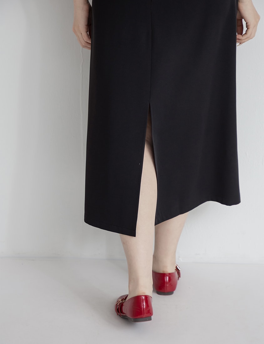 Wrinkle-Resistant A-Line Plus Size Cami Maxi Dress (With Waist Tie)