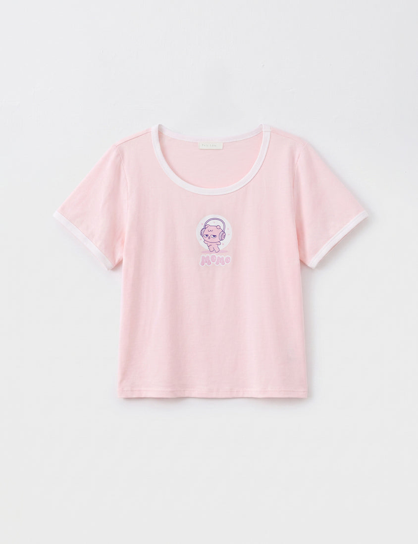 Poly Lulu x UGLY MEWS Collab Cute Cat Tee