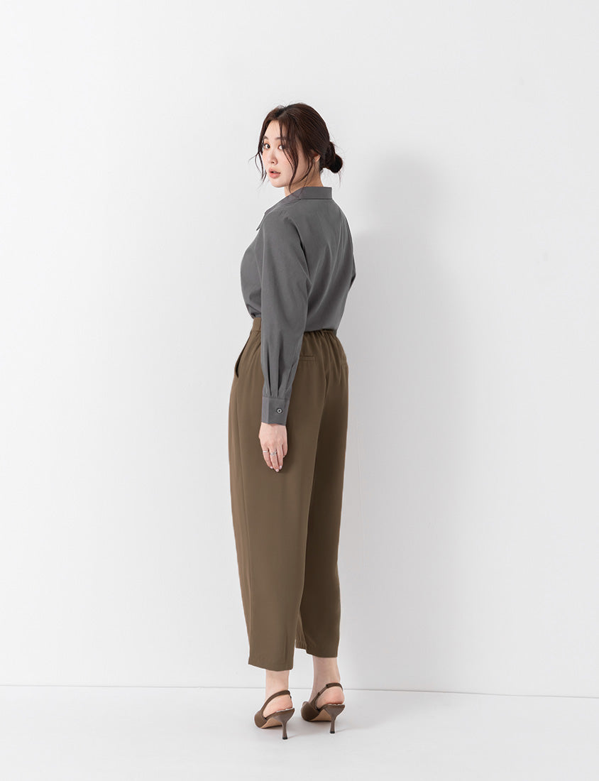 MISS. Cool Touch Wrinkle-Resistant Tailored Cropped Suit Plus Size Pants
