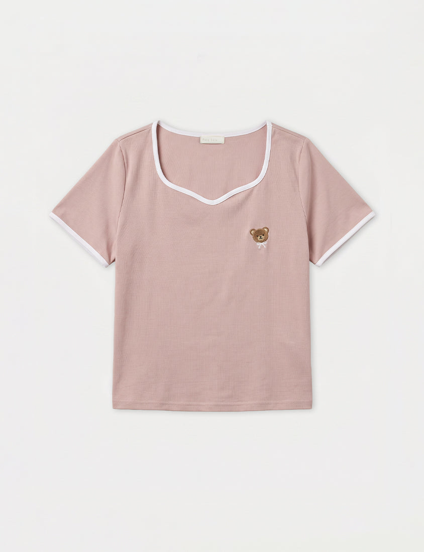 Instant Cooling Sorona Teddy Embroidered Plus Size Tee