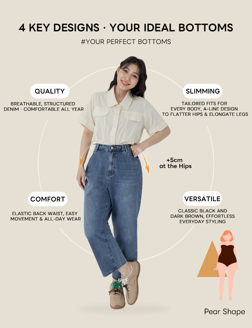 Pear-Shaped Friendly! Perfect Fit Plus Size Boyfriend Jeans