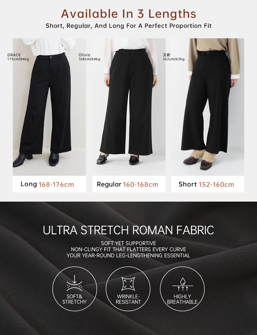 MISS. Stretchy Long Leg Trousers (Long)