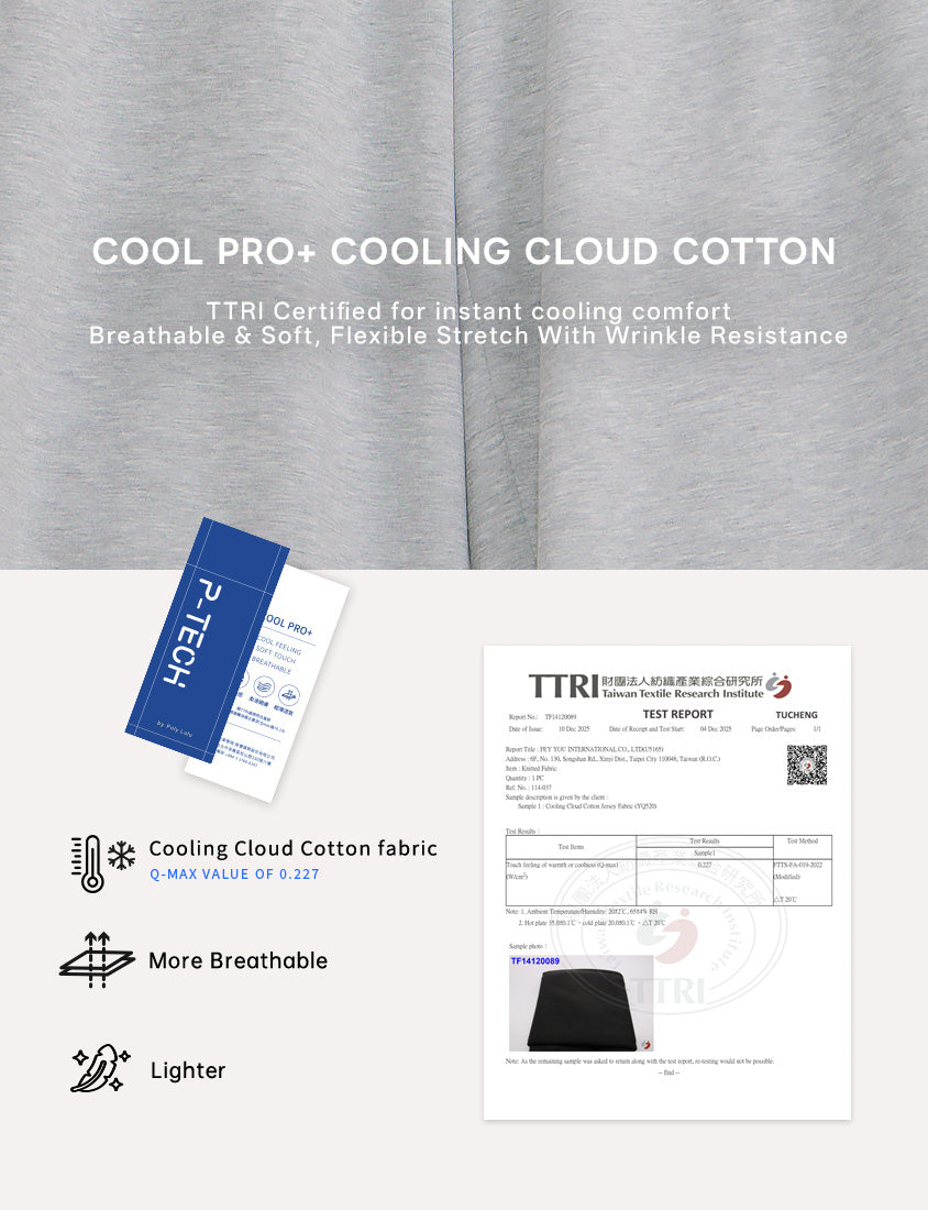 Instant Cool Cloud Cotton Slim Plus Size Curved Pants