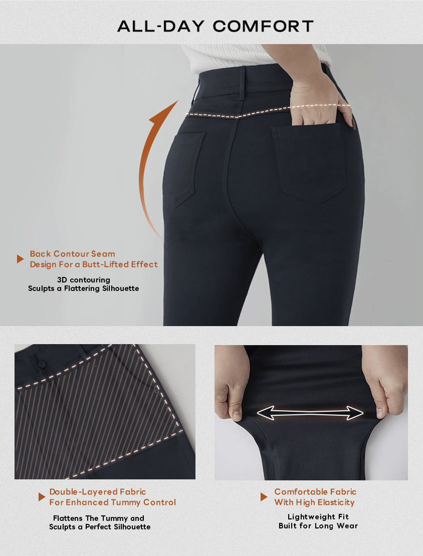 Tummy-Flattering Plus Size Slimming Pants 2.0 (Long)
