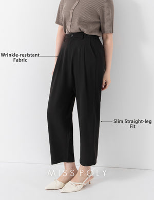 MISS. Cool Touch Wrinkle-Resistant Tailored Cropped Suit Plus Size Pants
