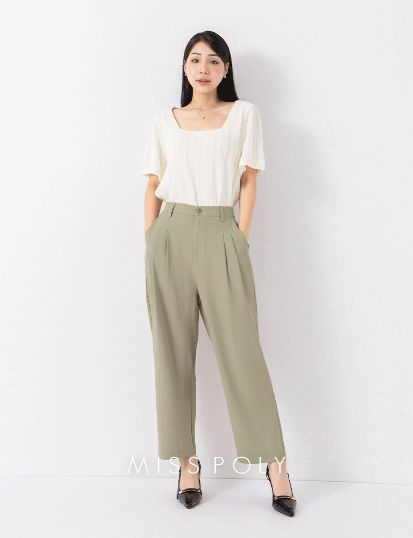 MISS. Cool Touch Wrinkle-Resistant Tailored Cropped Suit Plus Size Pants