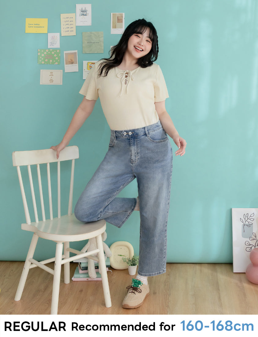 Zero Restriction Cloud Denim Plus Size Cropped Jeans (Regular)