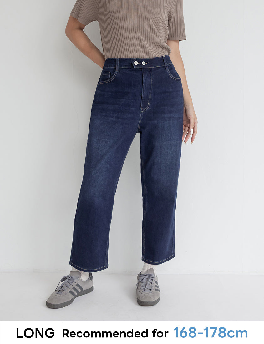 Zero Restriction Cloud Denim Plus Size Cropped Jeans (Long)