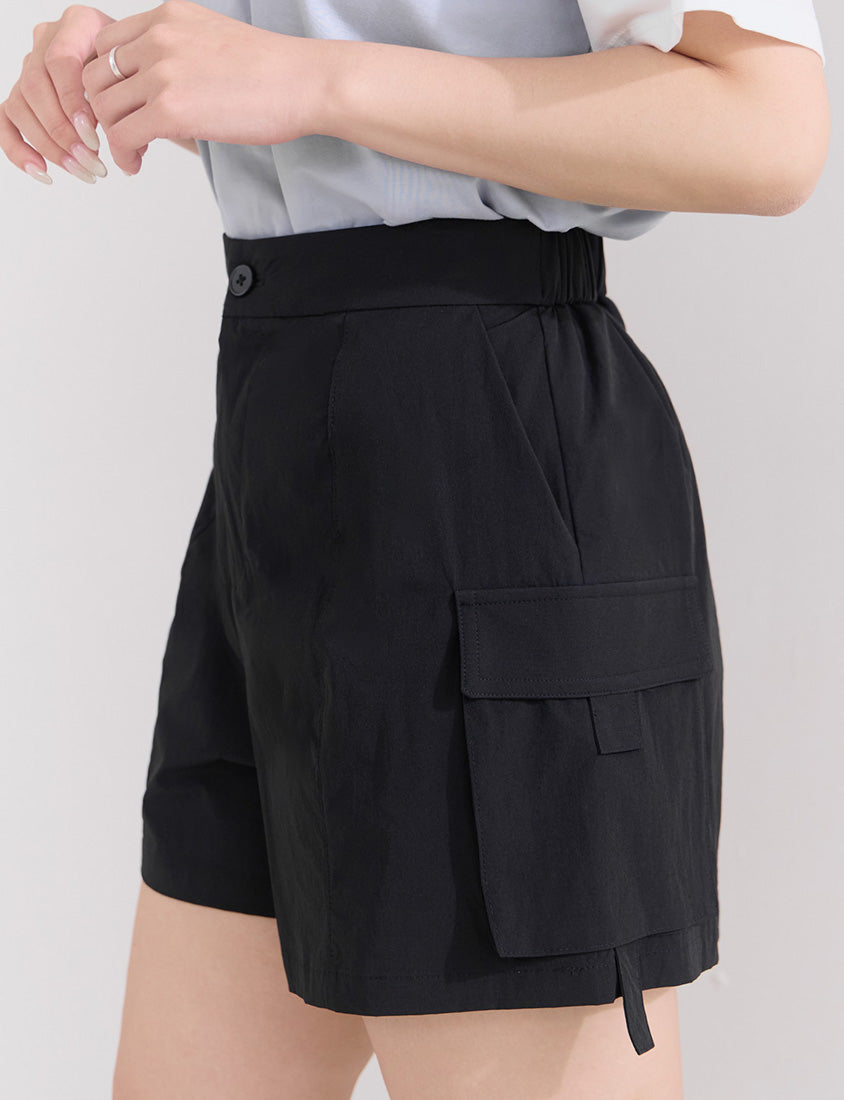 Instant Cooling UV-Protection Stitch Plus Size Utility Shorts