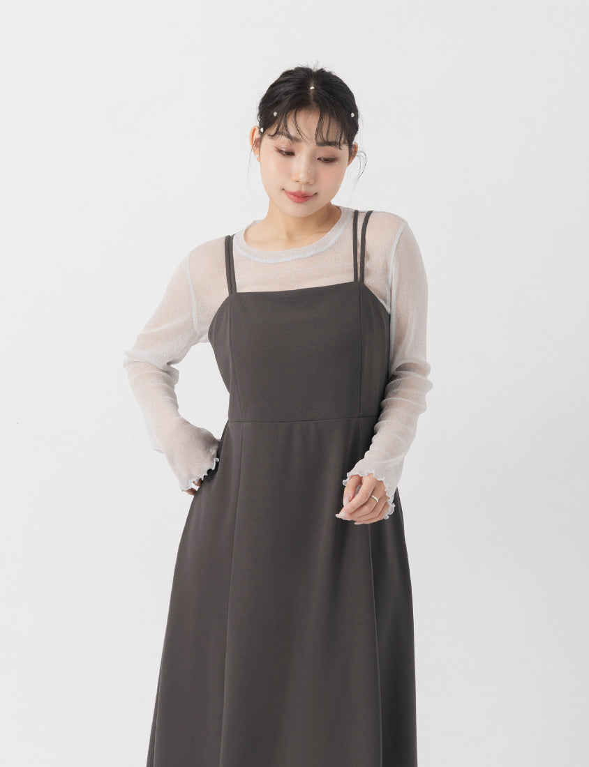 MISS. Elegant Strapless Criss-Cross Plus Size Strap Dress