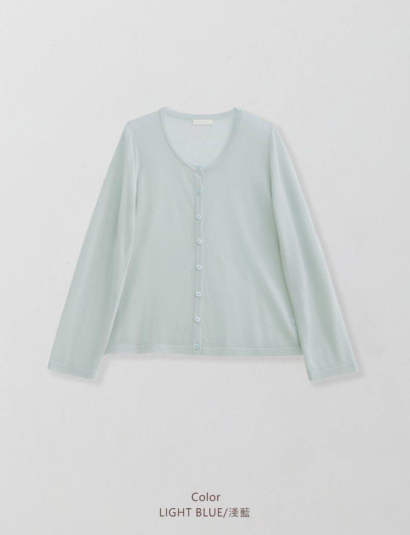 MISS. Crew Neck Fine Ice Silk Semi Sheer Plus Size Cover Up