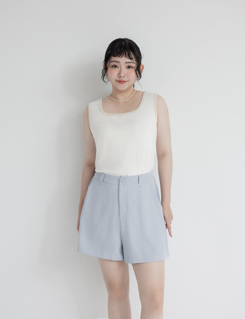 MISS. Cooling Liquid Touch Cotton Square Neck Plus Size Tank Top