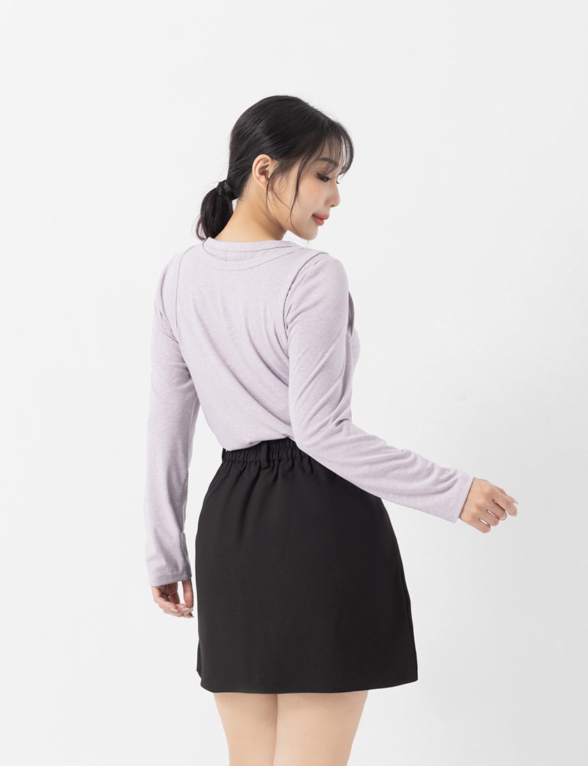 Soft Tencel Wool Plus Size Two-Piece Top (With Inner Top)