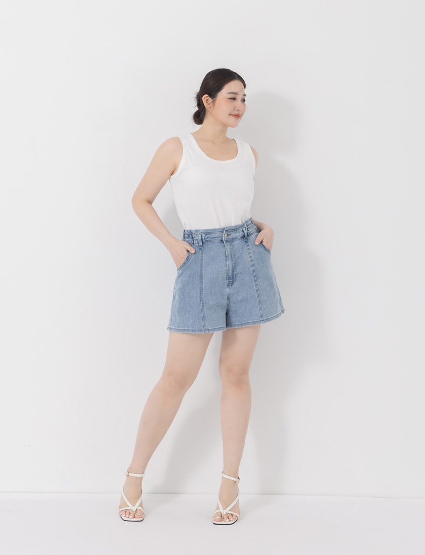 Basic Ribbed Sleeveless Plus Size Tank Top