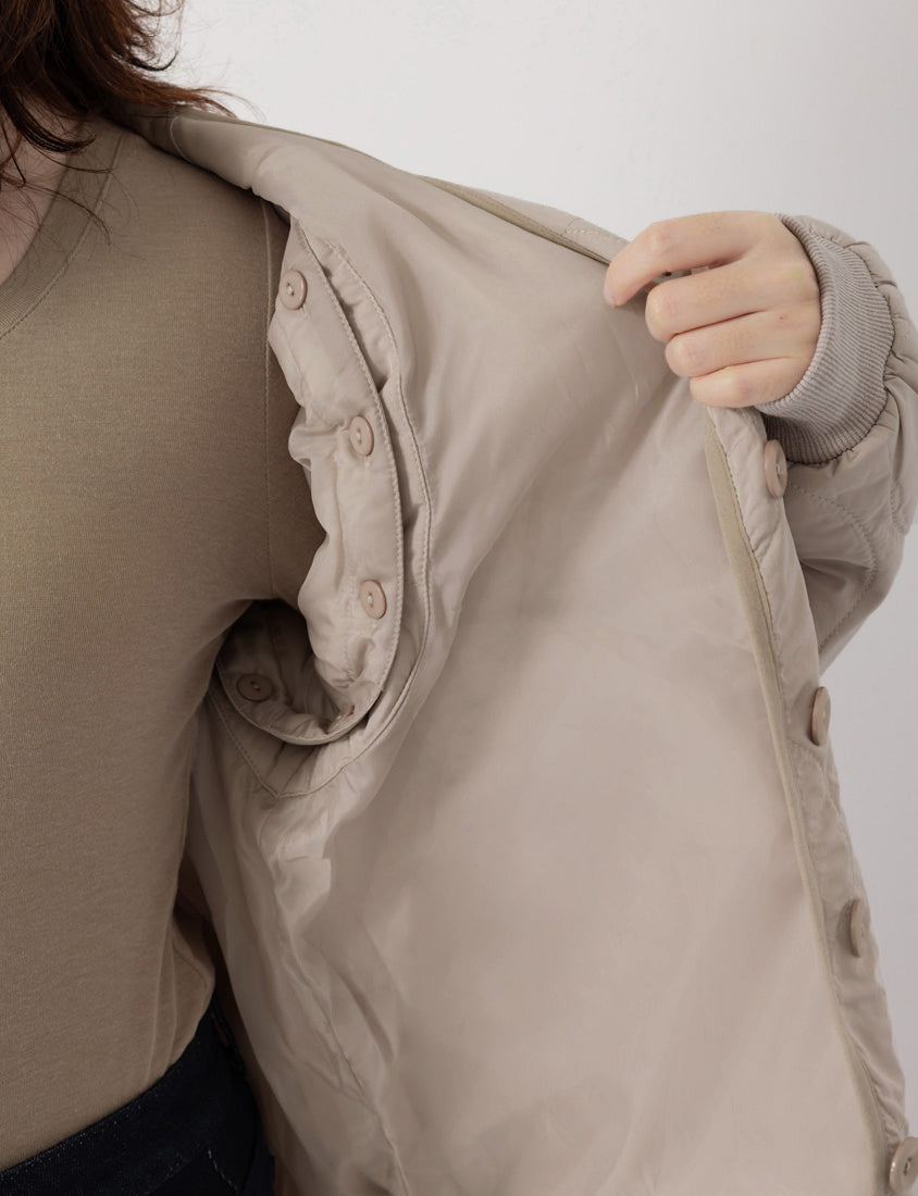 Japanese Style Water-Repellent 2-Way Padded Plus Size Coat
