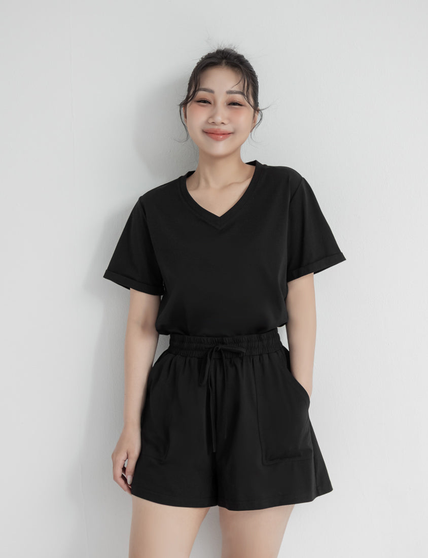 Instant Icy Cooling Sorona Drawstring Plus Size Shorts
