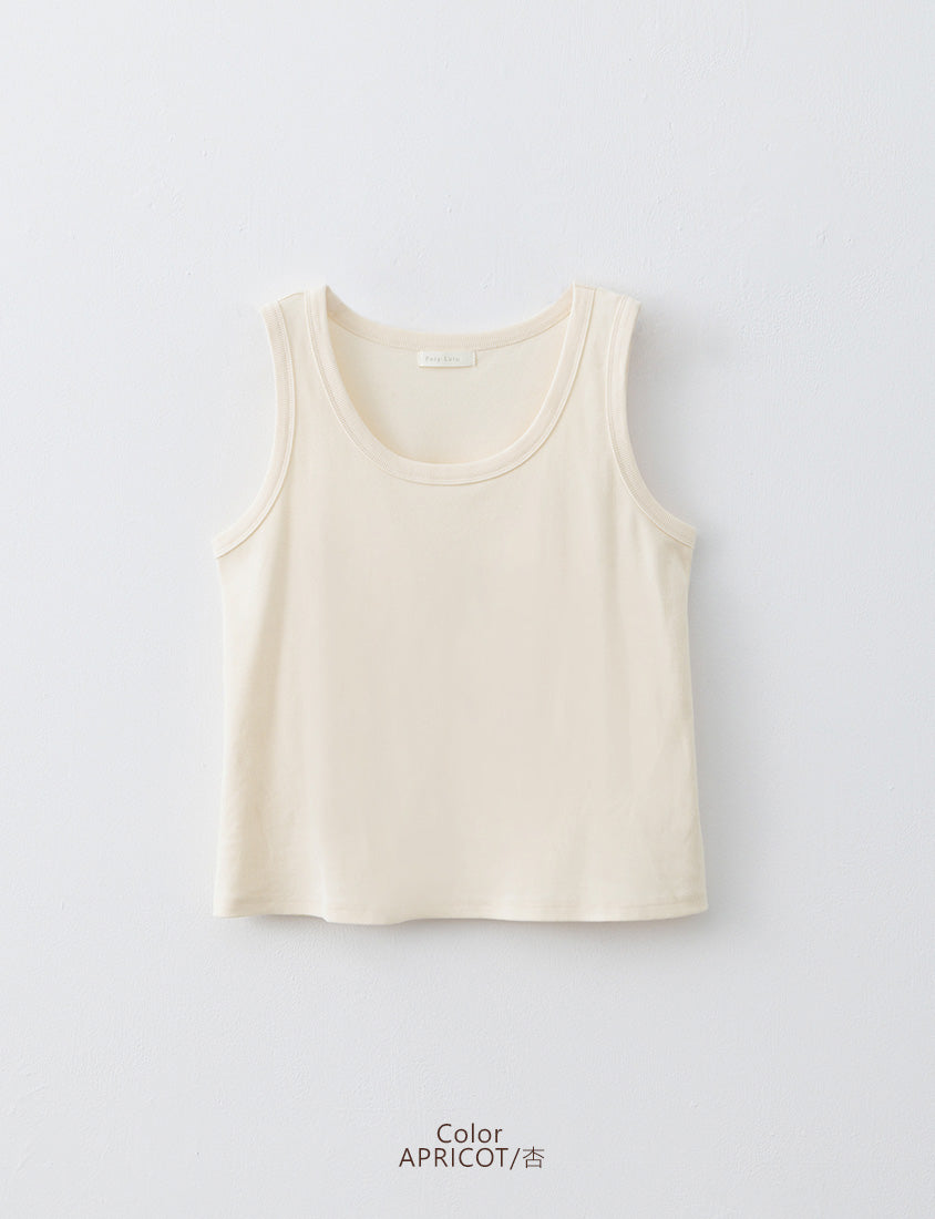 Basic Ribbed Sleeveless Plus Size Tank Top