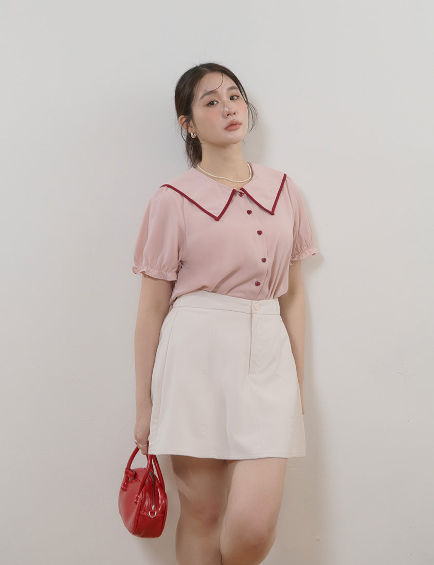 MISS. Silky Cool Slimming V-Waist Tailored Plus Size Skort