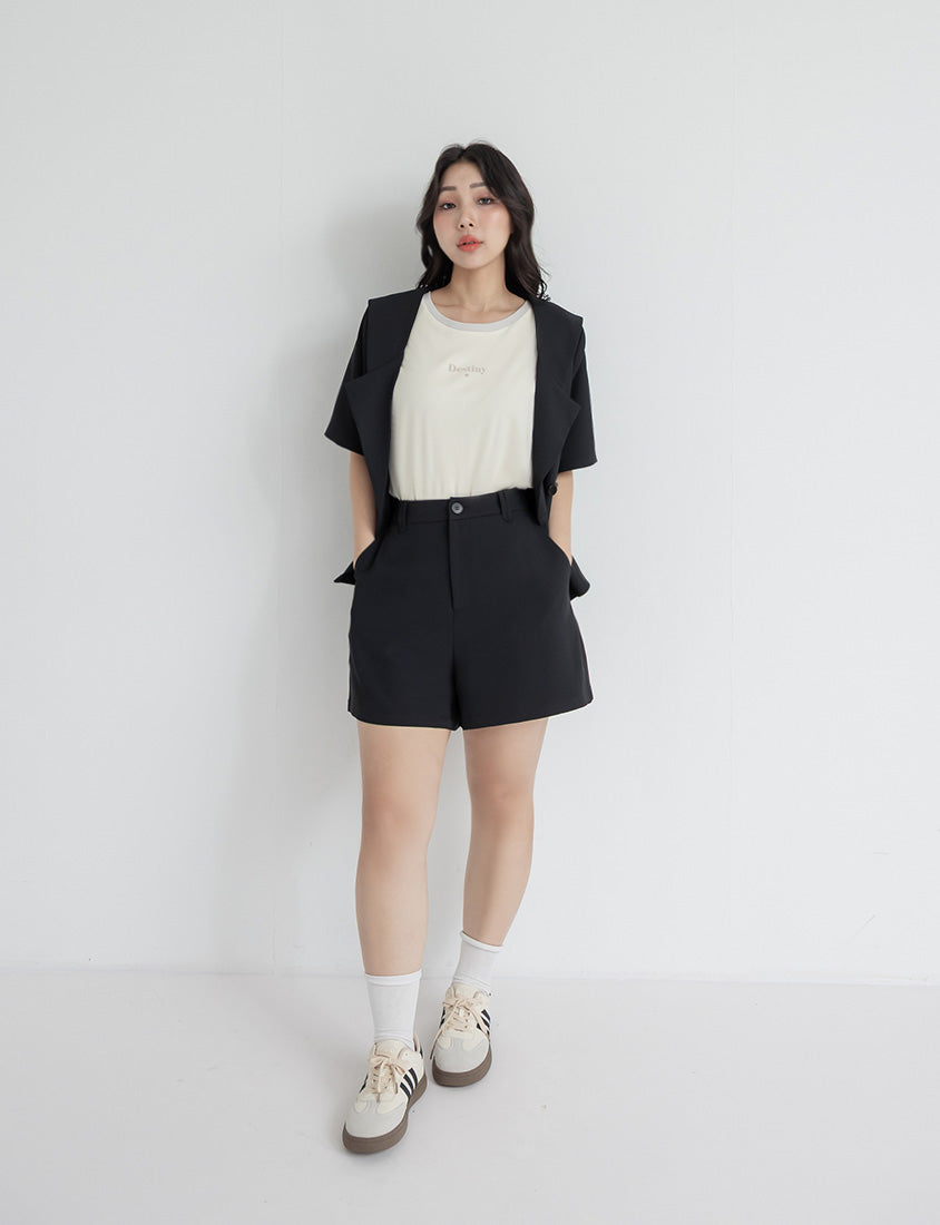 Instant Cooling Flocked Oversized Plus Size Tee