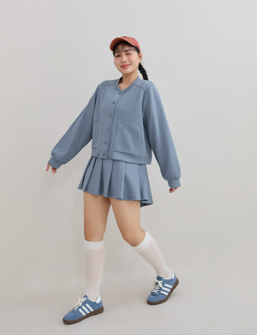 Everyday Essential Cloud Cotton Button-Up Plus Size Cardigan
