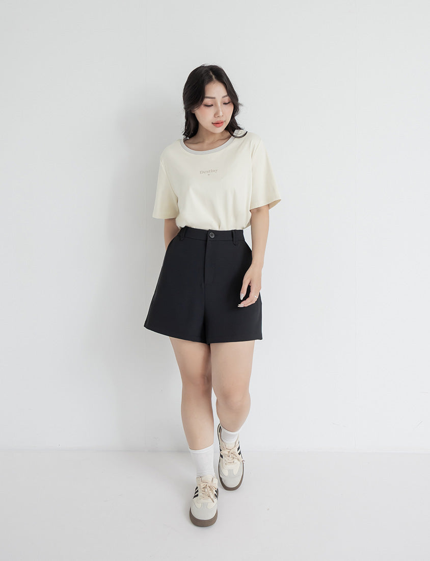 Instant Cooling Flocked Oversized Plus Size Tee
