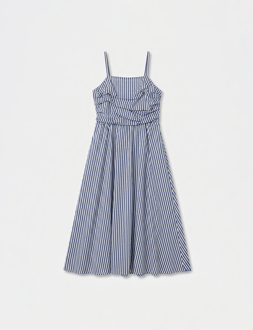 Vacay Stripe Adjustable Strap Plus Size Maxi Dress