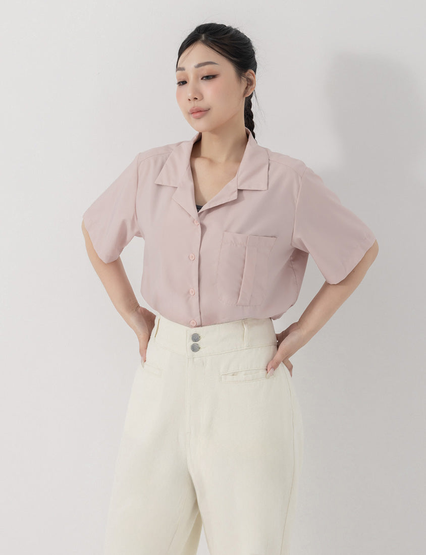 Slim Fit Wide Waistband Twill Plus Size Boyfriend Pants