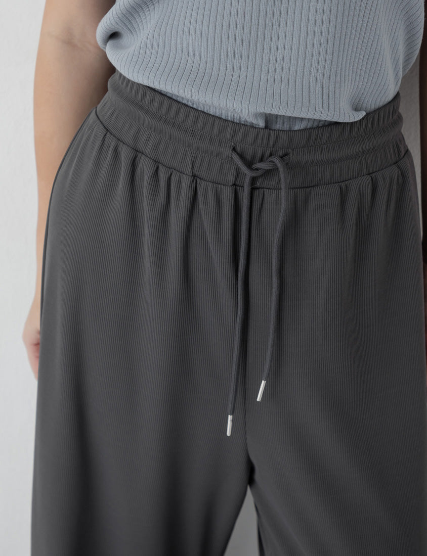 Hip-Contouring Slim Plus Size Wide Leg Pants (Long)