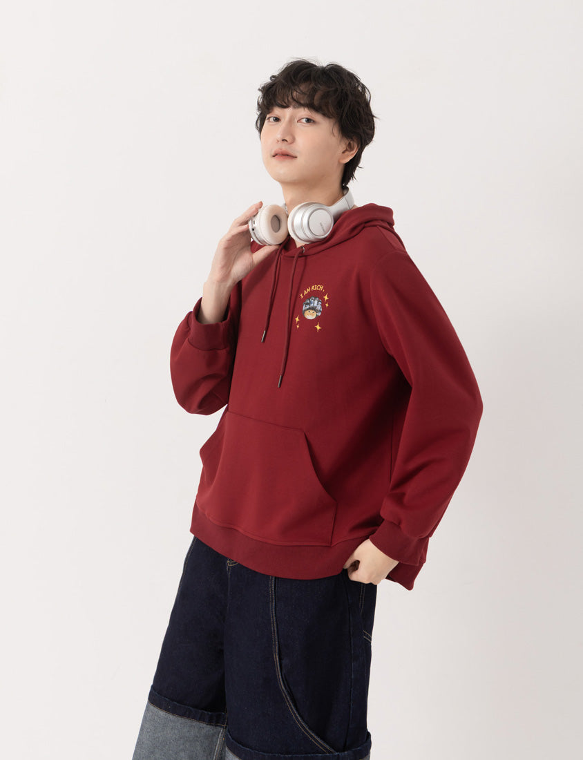 Lucky Cover Cat Embroidered Hoodie (Unisex) (MIND.A.DAY Collaboration)