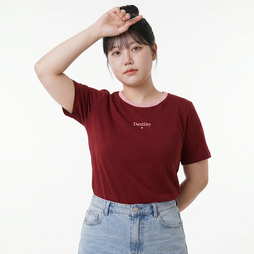 Instant Cooling Flocked Oversized Plus Size Tee