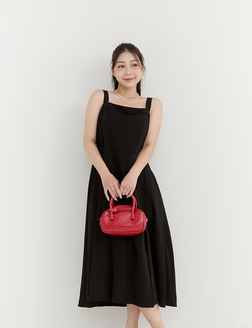 MISS. Minimalist Adjustable Strap Plus Size Maxi Dress