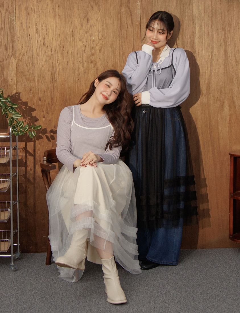 Adjustable Tiered Plus Size Long Vest