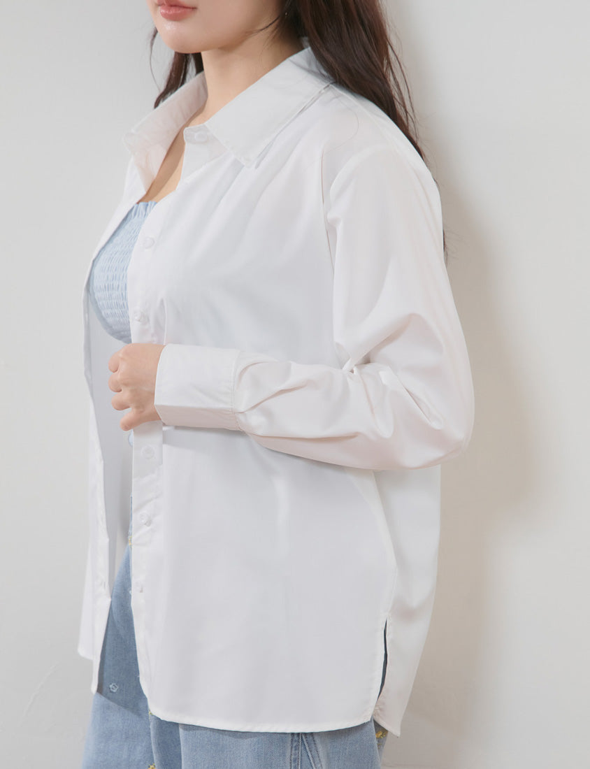 Icy Cooling Minimal Sun Protection Plus Size Shirt