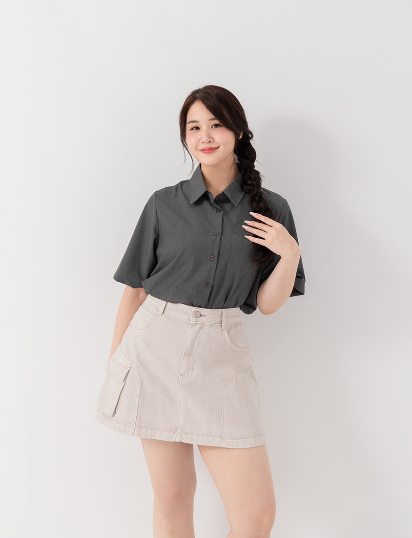 Instant Cooling Short Sleeve Plus Size Shirt