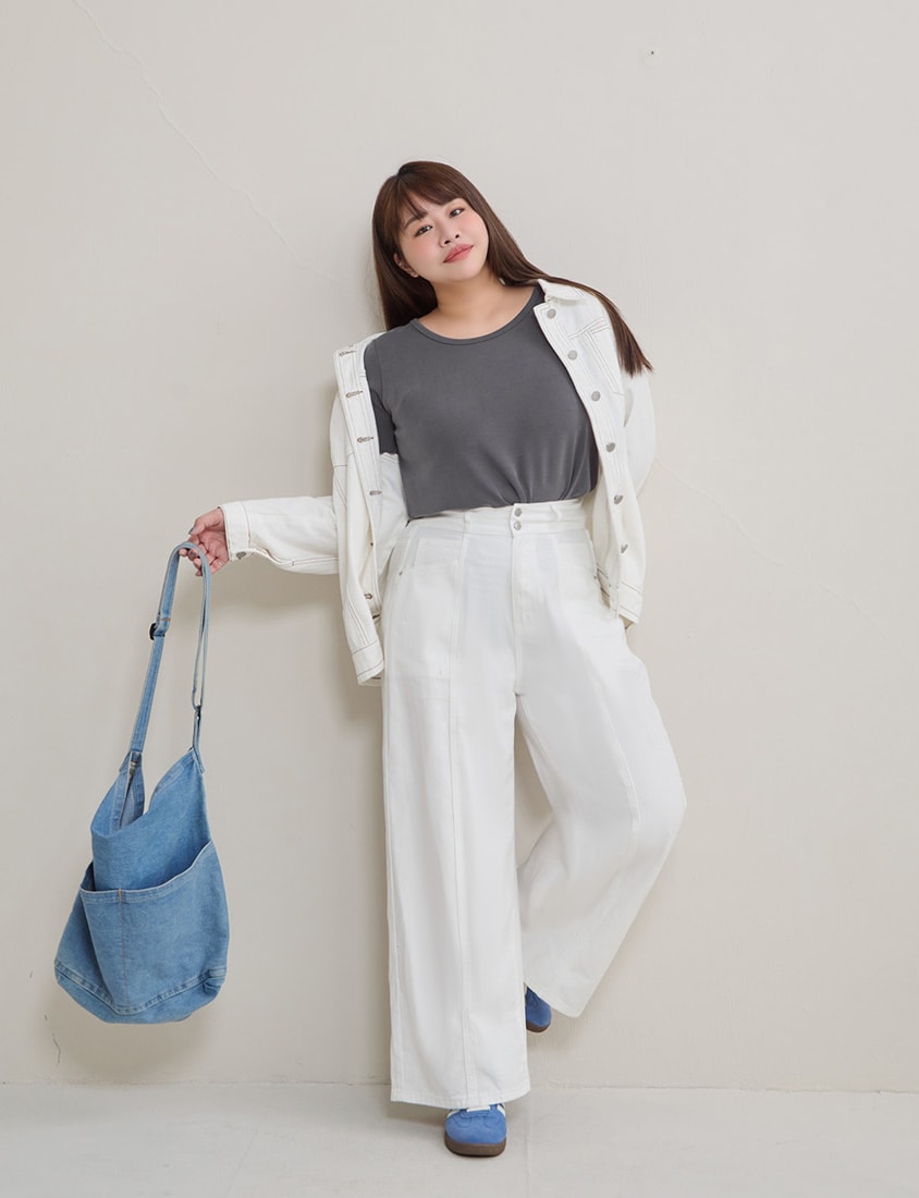 Instant Cool Cloud Cotton Crewneck Plus Size Tee