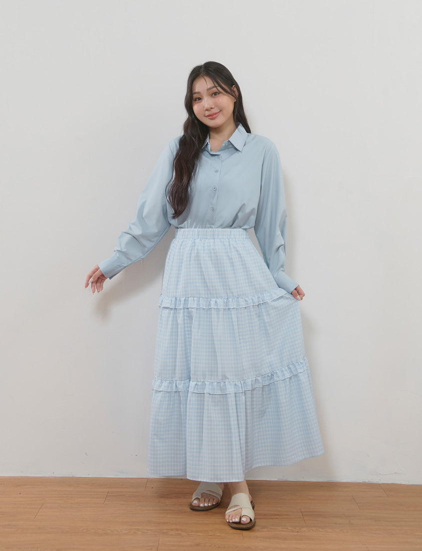 Icy Cooling Minimal Sun Protection Plus Size Shirt